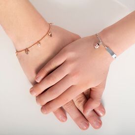 Kinder Id Armband Figarokette Silber 925 - ID-Armbänder Kinder | OROVIVO