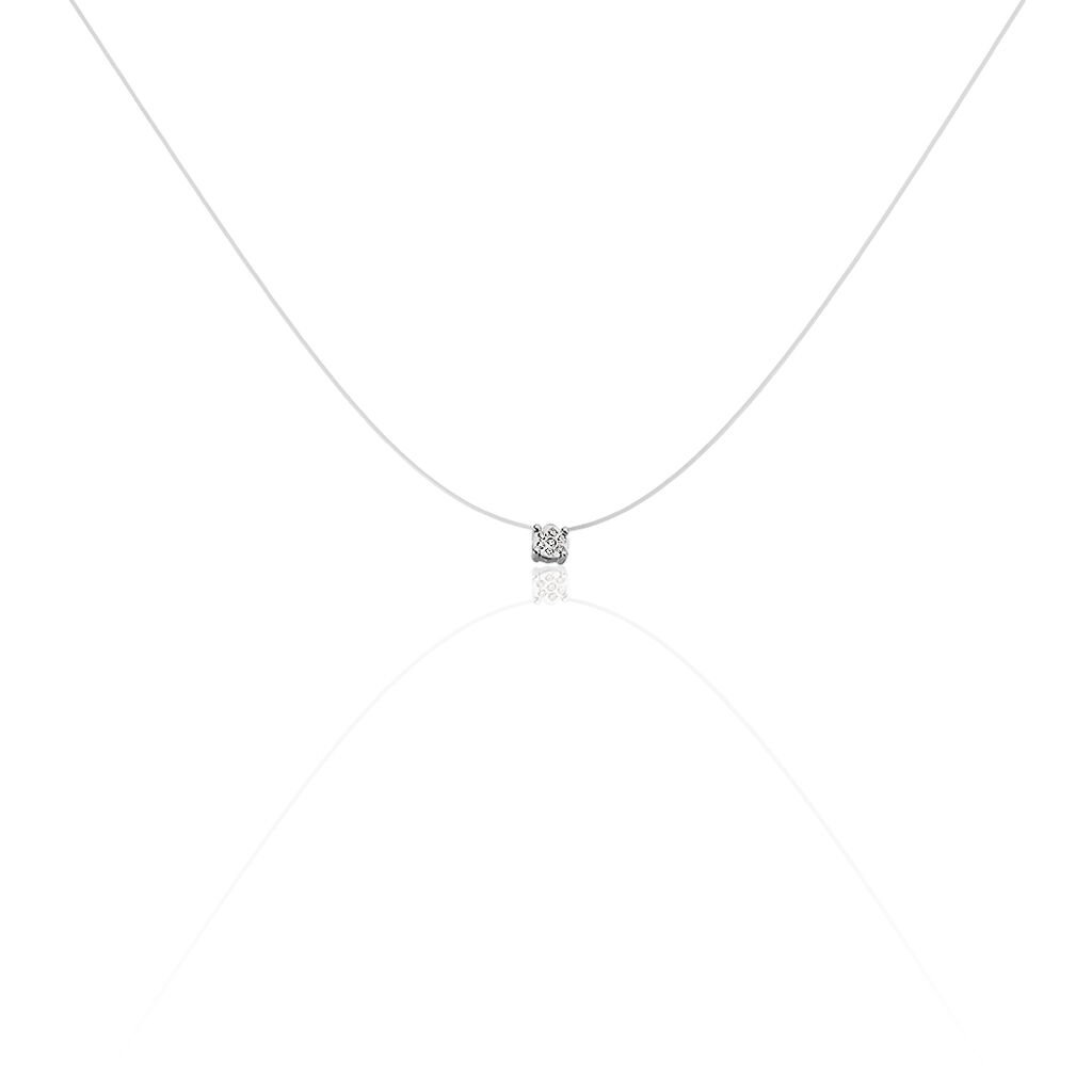Thumbnail - RIMINI Damen Collier Weißgold 375 (9 Karat) Diamant Weiß 0,000 ct, Collier mit Stein