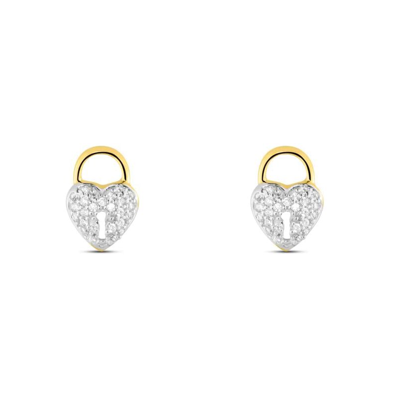 Orecchini Lobo Claire Oro Giallo Cubic Zirconia - Spannringe Damen | OROVIVO