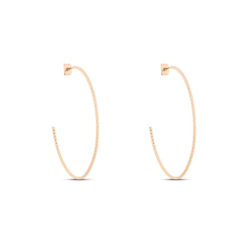 Orecchini A Cerchio Sunrise Acciaio Rosa - Spannringe Damen | OROVIVO