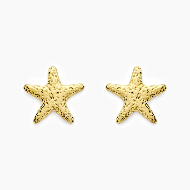 Boucles D'oreilles Puces Salamanca Acier Jaune - Spannringe Damen | OROVIVO