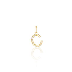 Anhänger Gold 375 Zirkonia Buchstabe C - Personalisierte Geschenke Familie | OROVIVO