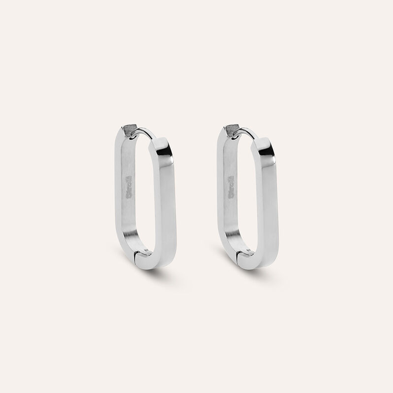 Orecchini A Cerchio Moonlight Acciaio - Spannringe Damen | OROVIVO