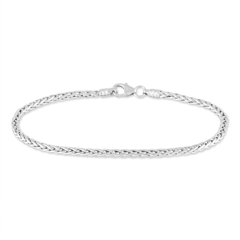 Bracelet Jany Maille Palmier Or Blanc - Spannringe Damen | OROVIVO