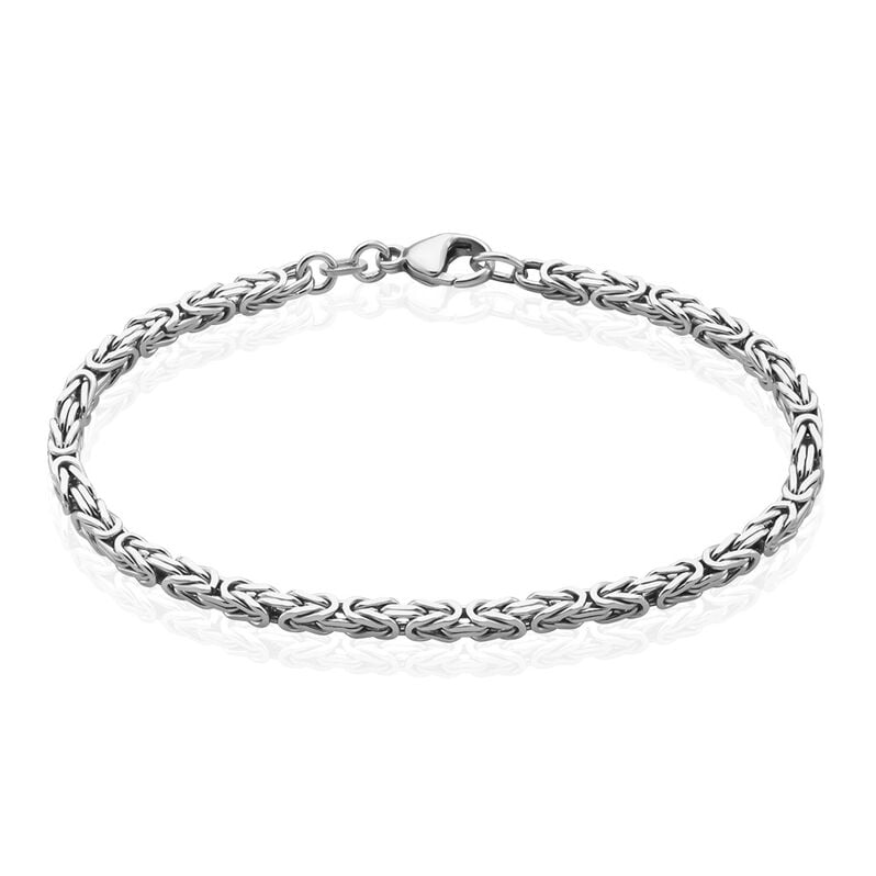 K&Ouml;NIGSKETTE Herren Armkette Silber Silber 925 B 3,2 mm - Armketten Herren | OROVIVO
