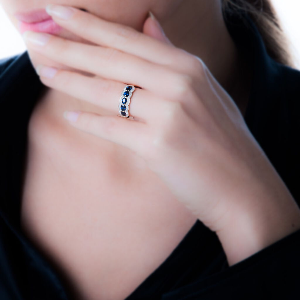 Bague Margaux Or Jaune Agate Et Diamant - Spannringe Damen | OROVIVO
