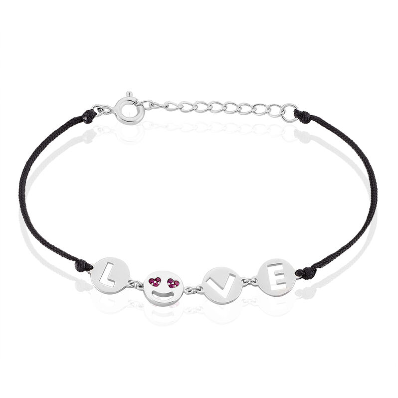 Bracelet Argent Dustin Cordon Pastilles Oxydes De Zirconium - Spannringe Damen | OROVIVO