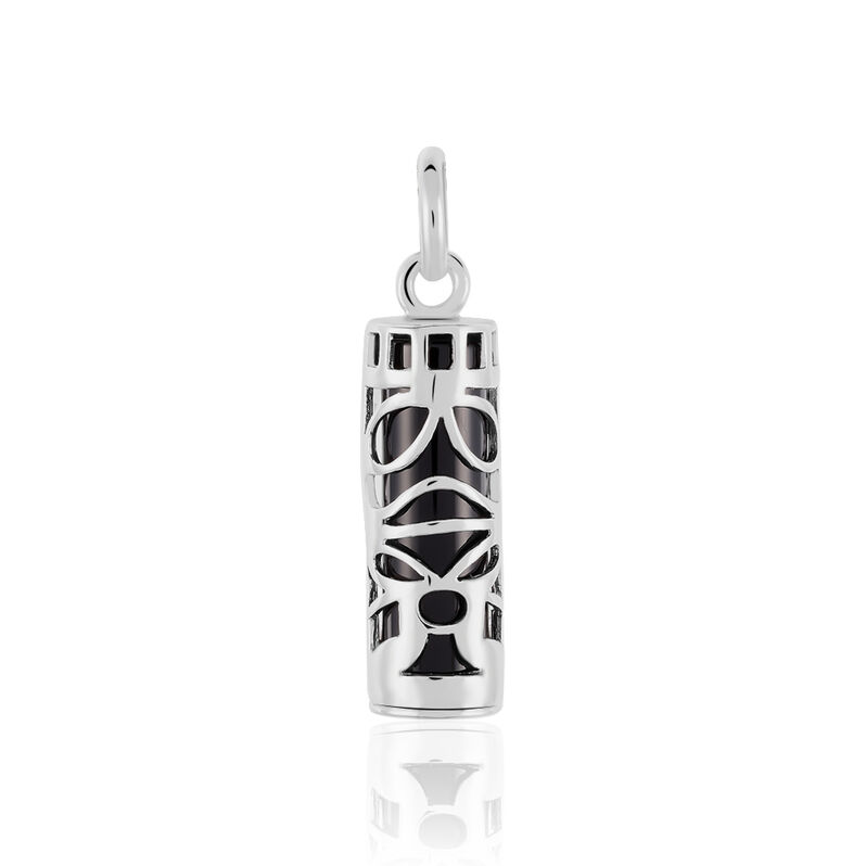 Pendentif Tiki Argent Blanc Onyx - Spannringe Familie | OROVIVO