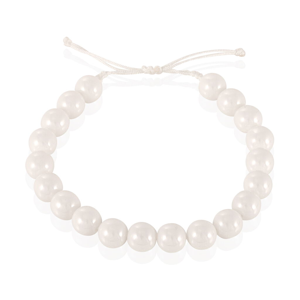 Bracelet Workhiya Ceramique Blanc Céramique - Spannringe Damen | OROVIVO