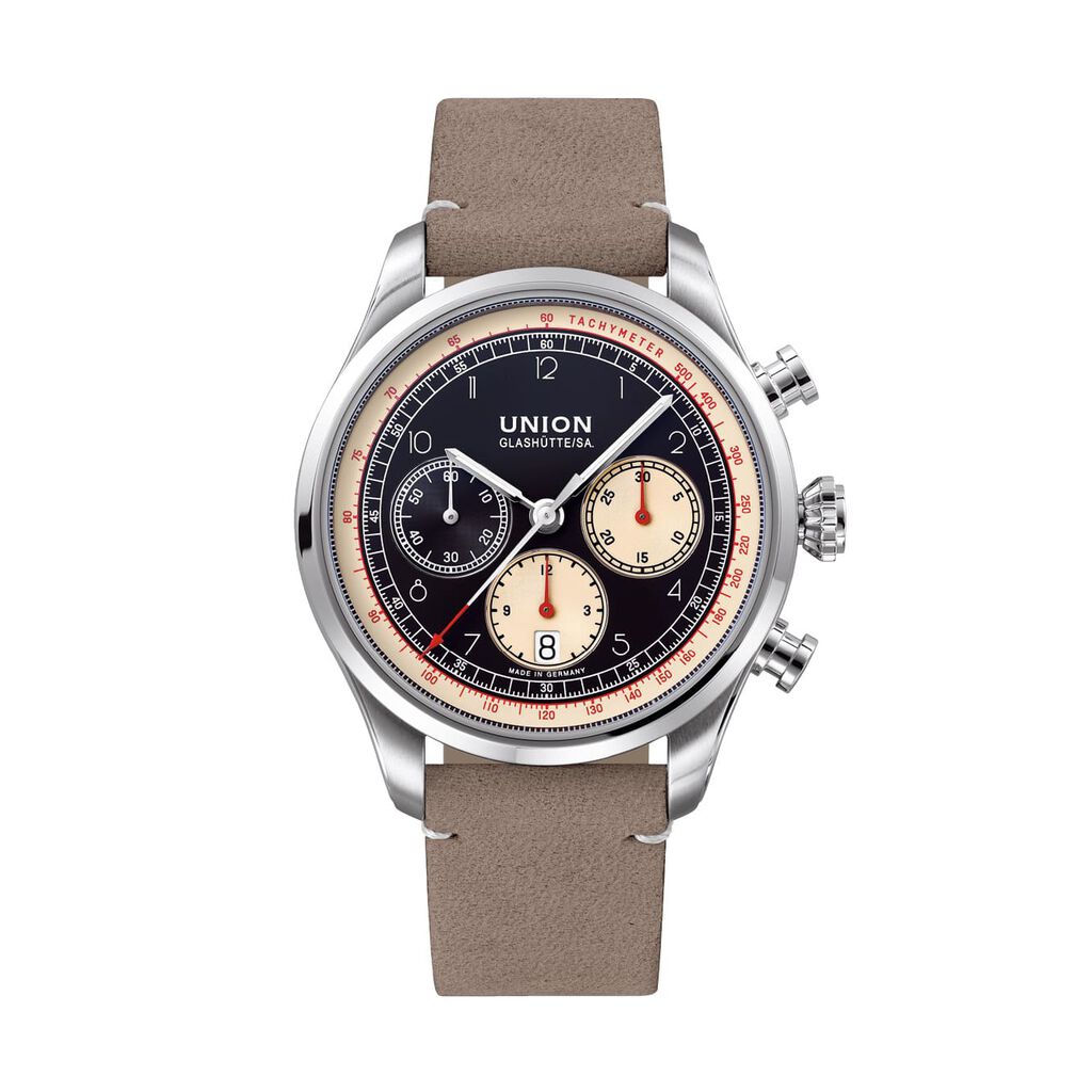 Union Glashütte Herrenuhr Belisar D0094271605200 Pilot, Uhr ohne Stein