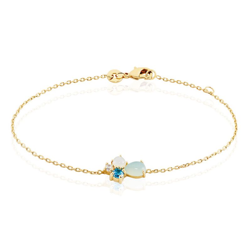 Bracelet Ilhan Plaqué Or Agate - Spannringe Damen | OROVIVO