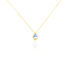 CARGA Damen Collier Gold 333 (8 Karat) Topas Blau Oval