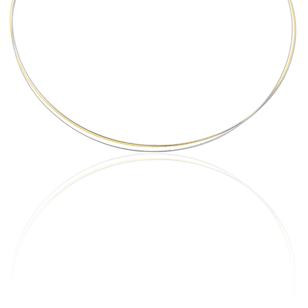 Boccia Damen Halsreif Titan Bicolor  - Halsketten Damen | OROVIVO