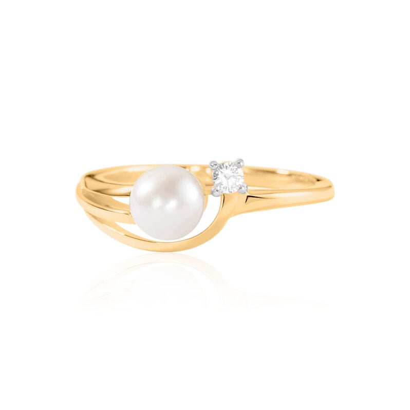 Annabelle Damen Ring Gold Bicolor Gold/Silber 375 (9 Karat) - Ringe mit Stein Damen | OROVIVO