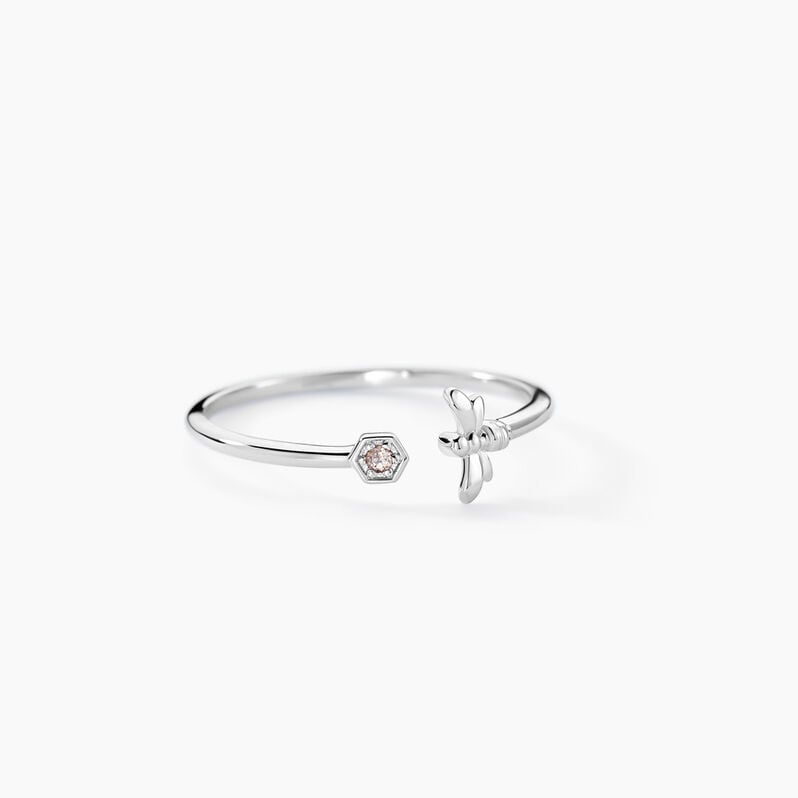 Bague Manoline Argent Weiss Oxyde De Zirconium - Spannringe Damen | OROVIVO