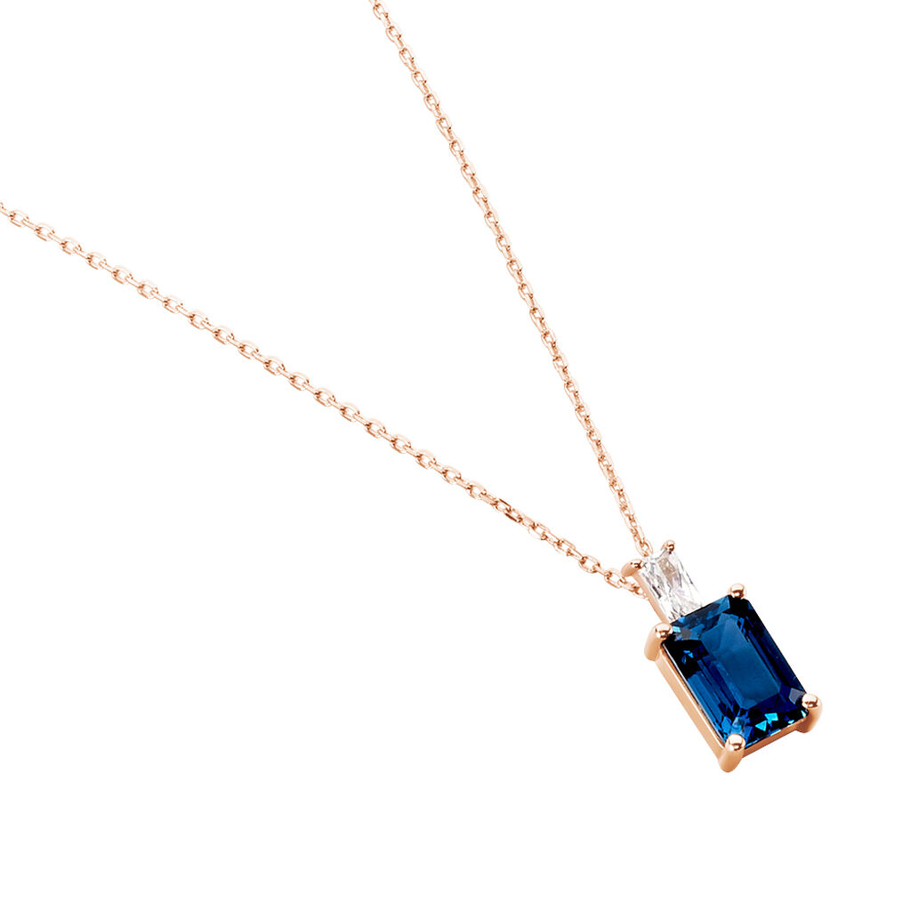 Collier Or Rose Aimie Topaze - Spannringe Damen | OROVIVO