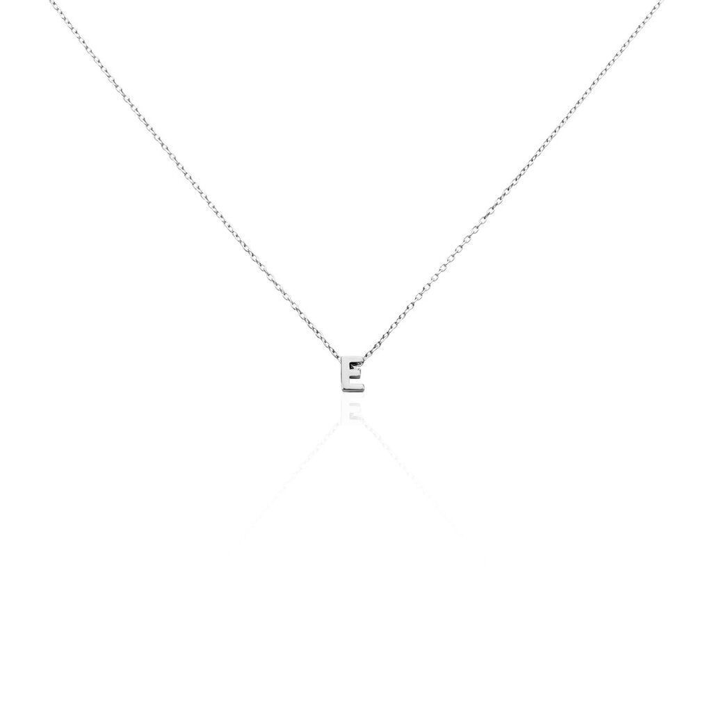 Damen Halskette Silber 925 Buchstabe E  - Halsketten Damen | OROVIVO