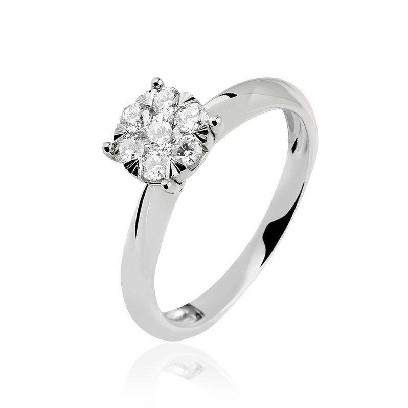 Bague Solitaire Dream Or Blanc Diamant - Spannringe Damen | OROVIVO