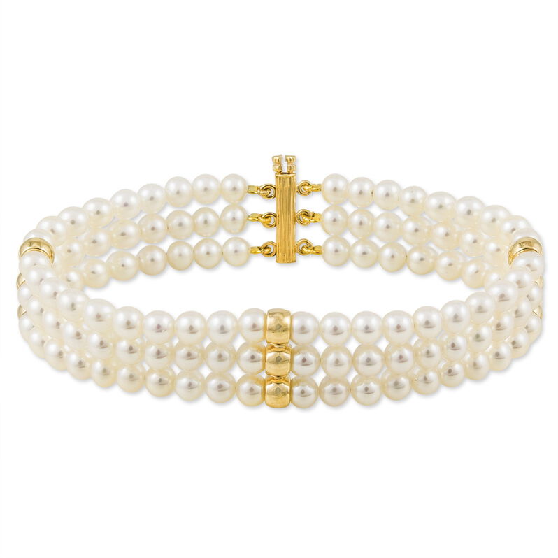 Bracelet Bidia Or Jaune Perle De Culture - Spannringe Damen | OROVIVO
