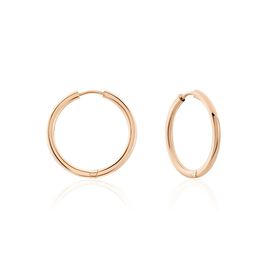 Damen Creolen Titan rosevergoldet Scarlet  2,50mm 2,5cm - Creolen Damen | OROVIVO