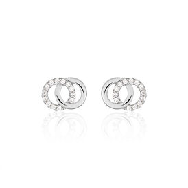 Damen Ohrstecker Silber 925 Zirkonia Kreis Valeriana - Ohrstecker Damen | OROVIVO