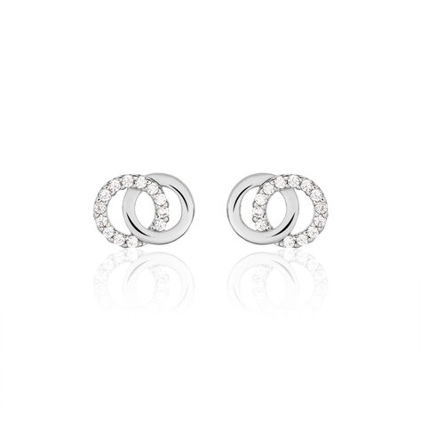 Damen Ohrstecker Silber 925 Zirkonia Kreis Valeriana - Ohrstecker Damen | OROVIVO