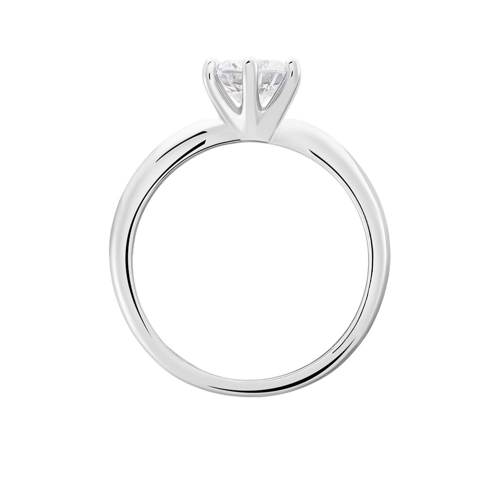 MARIETA Damen Ring Silber 925 Zirkonia Wei&szlig; 1,35 ct B 2 mm