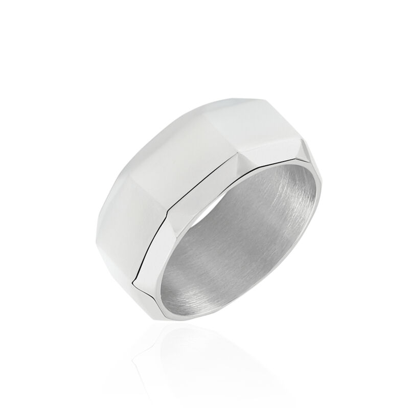 Bague Acier Gris Vasso - Spannringe Damen | OROVIVO