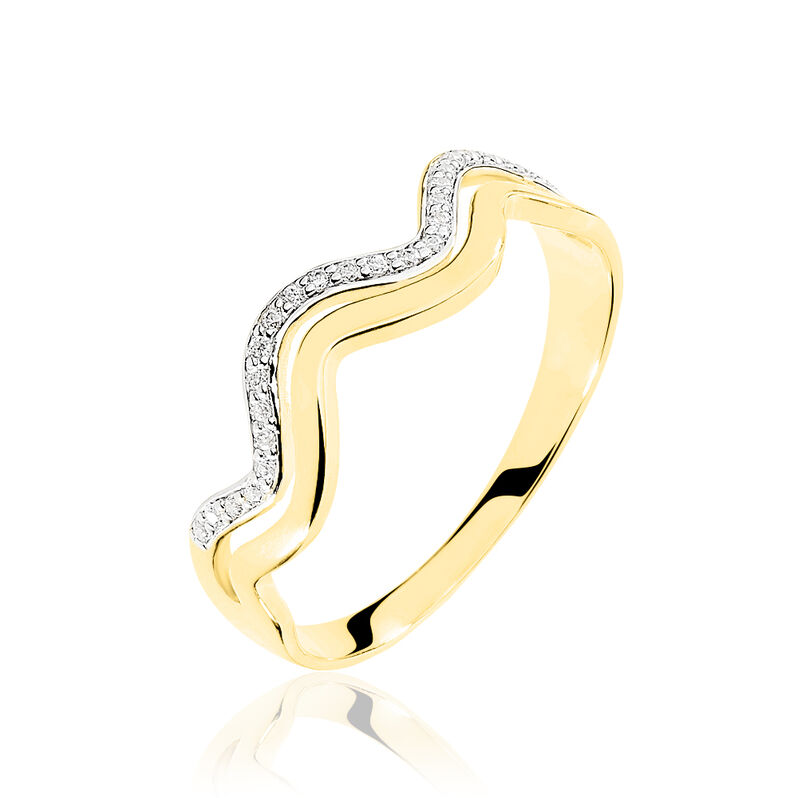 Bague Or Jaune Diamant - Spannringe Damen | OROVIVO