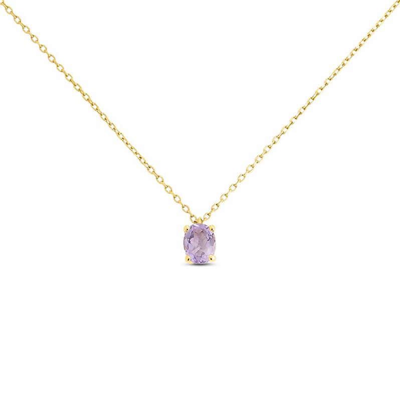Collana Punto Luce Amélie Oro Giallo Ametista - Spannringe Damen | OROVIVO