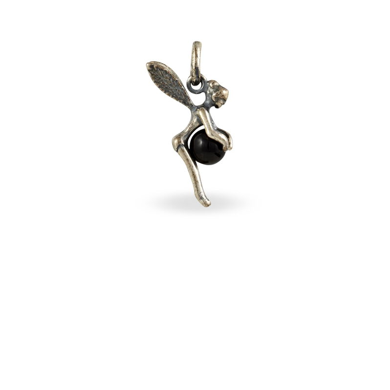 Pendentif Nalya Argent Blanc Onyx - Spannringe Damen | OROVIVO