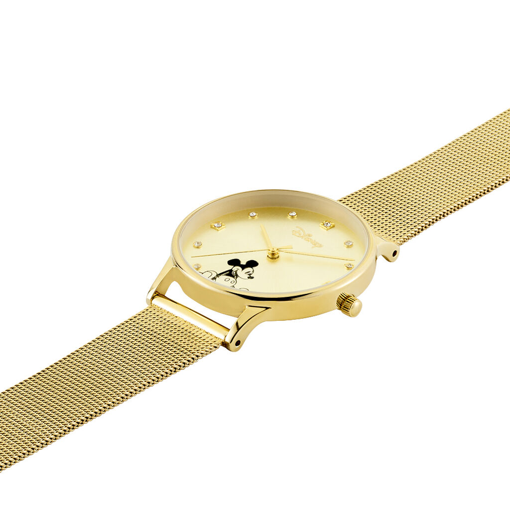 Disney Damenuhr Mickey Maus Kristalle Quarz - Armbanduhren Damen | OROVIVO