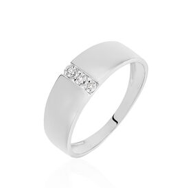 Damenring Weißgold 375 Diamant 0,09ct - Ringe mit Edelsteinen Damen | OROVIVO