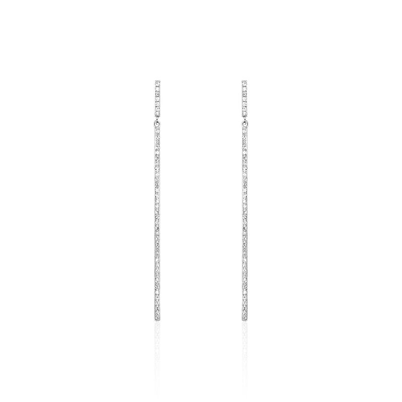 Boucles D'oreilles Pendantes Or Weiss - Spannringe Damen | OROVIVO