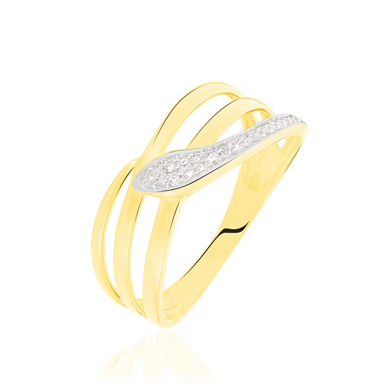 Bague Or Jaune Cateline Multi Rangs - Spannringe Damen | OROVIVO