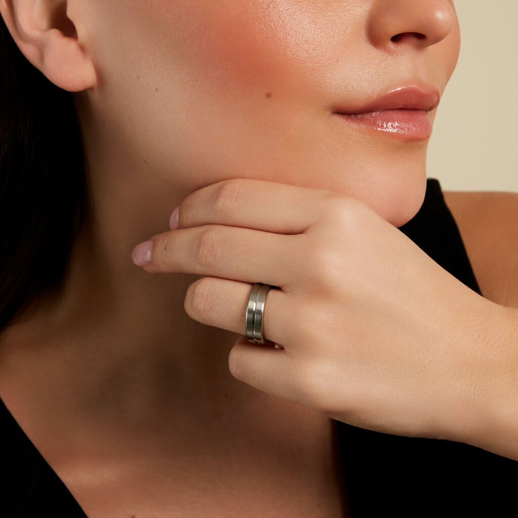 BOND Unisex Ring Edelstahl B 6 mm