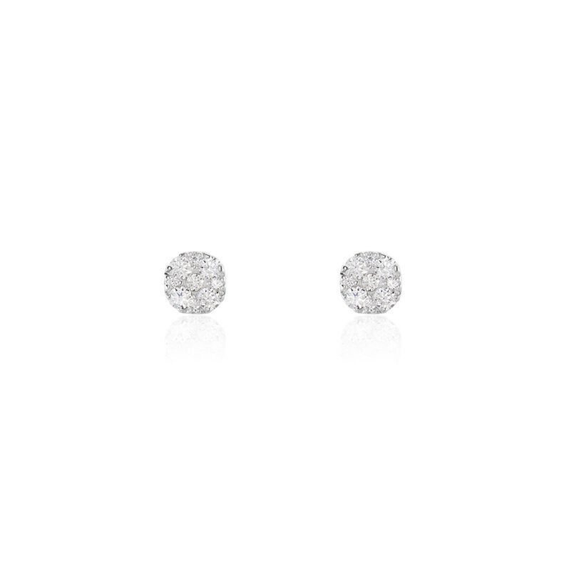 Damen Ohrstecker Weißgold 375 Zirkonia Bina - Ohrstecker Damen | OROVIVO