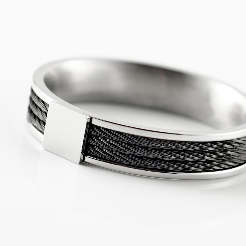 Bague Gaetane Acier Blanc - Spannringe Herren | OROVIVO