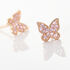 LISE SCHMETTERL 1 Damen Ohrstecker Silber rosevergoldet 925 Zirkonia Wei&szlig; 0,1 ct Schmetterling