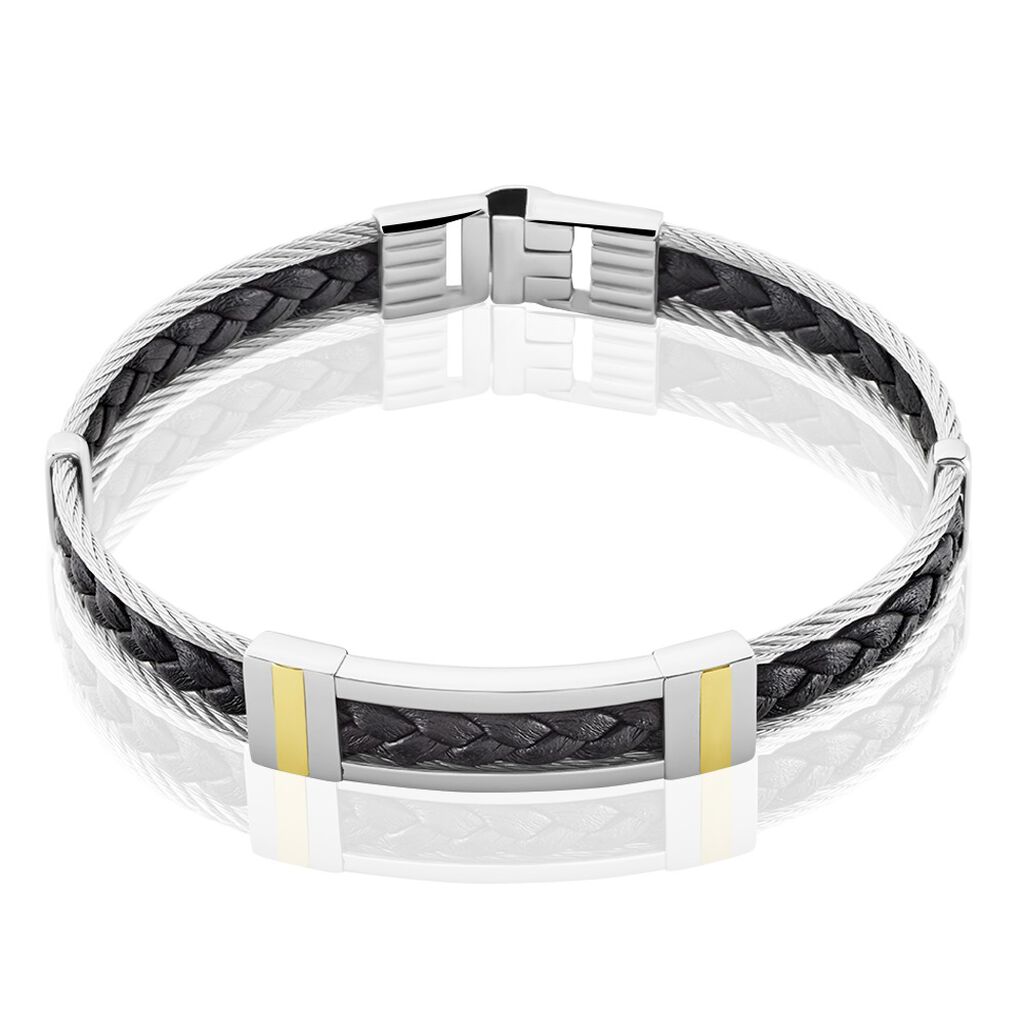 Bracelet Aichatou Or Acier Blanc - Spannringe Herren | OROVIVO