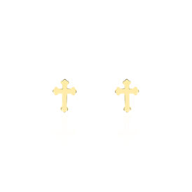 Damen Ohrstecker Gold 375 Kreuz - Ohrstecker Damen | OROVIVO