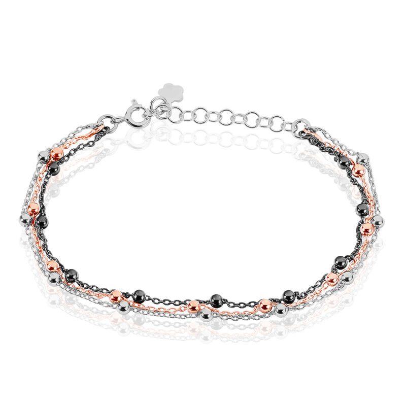 Bracelet Anfel Argent Tricolore - Spannringe Damen | OROVIVO