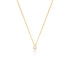 MONOPOLI Damen Collier Gold 585 (14 Karat) Diamant Wei&szlig; 0,26 ct