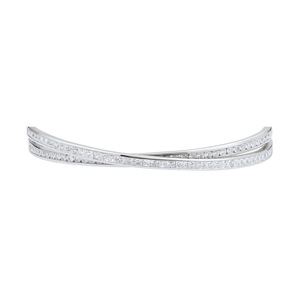 Damen Armreif Silber 925 Zirkonia - Armreifen Damen | OROVIVO