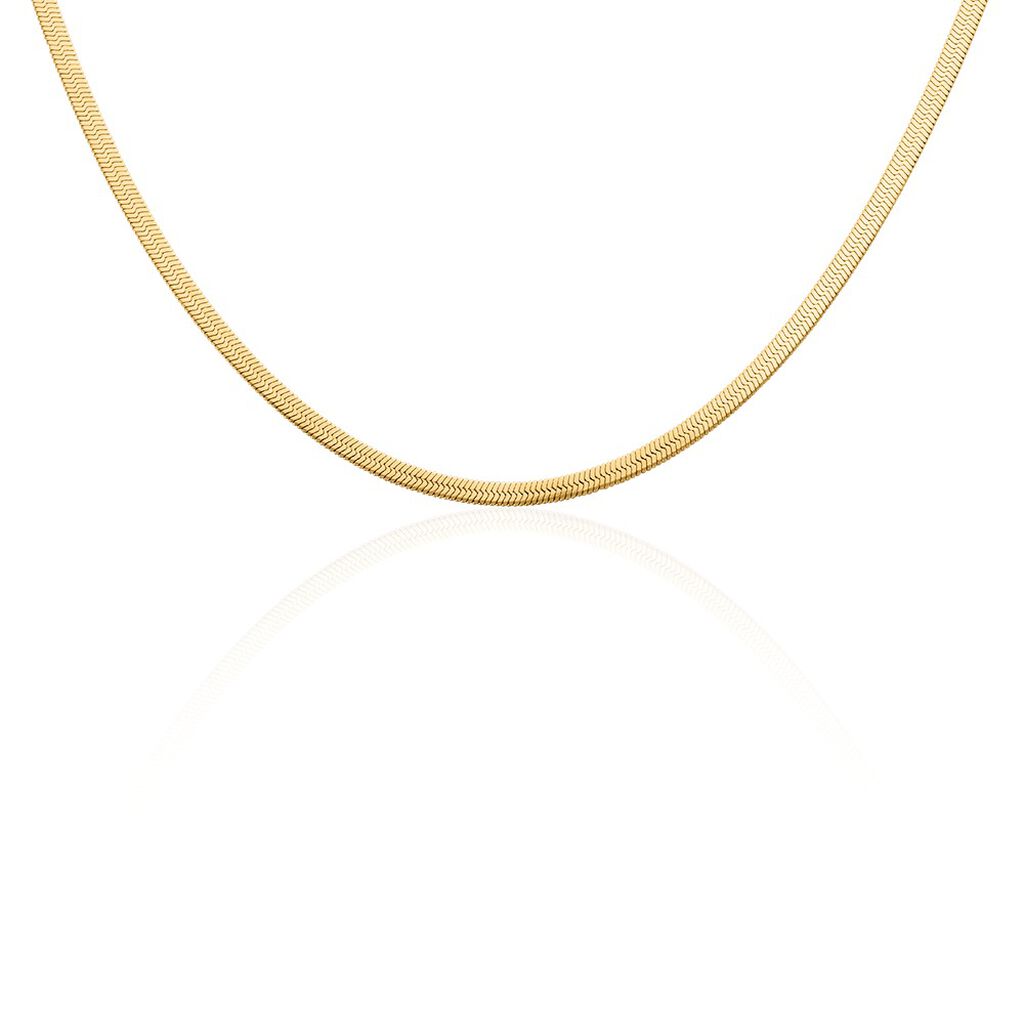 Damen Collier Edelstahl vergoldet Ohne Stein Paloma 4,00mm - Halsketten Damen | OROVIVO