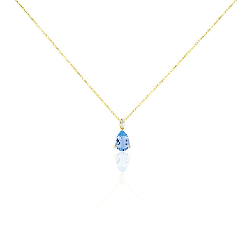 Damen Collier Silber vergoldet 925 Andere Steine Blau Evitta - Halsketten Damen | OROVIVO