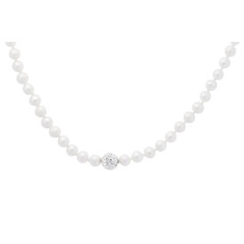 Damen Collier Silber 925 Zuchtperlen 6-7mm - Ketten mit Stein Damen | OROVIVO