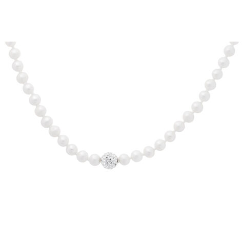 Damen Collier Silber 925 Zuchtperlen 6-7mm - Halsketten Damen | OROVIVO