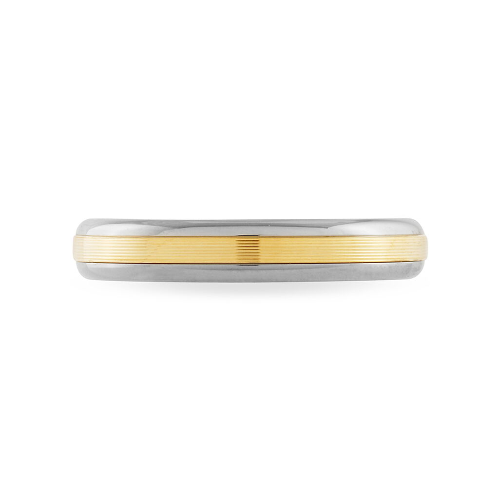 Alliance Len Ruban Plat Or Bicolore - Spannringe Unisex | OROVIVO