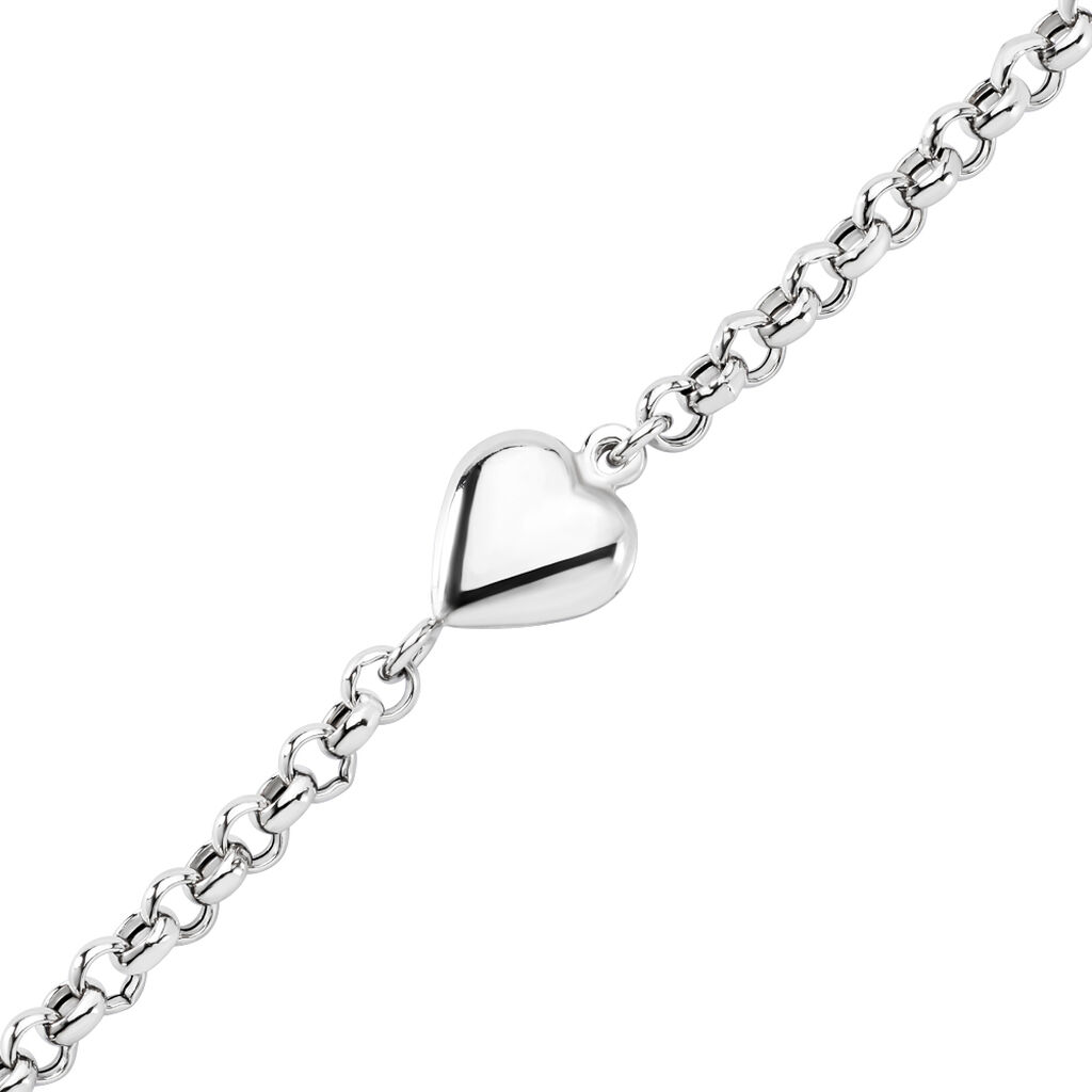 ELYSE Damen Armband Silber 925 Herz B 5,3 mm